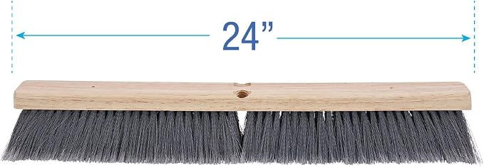 Boardwalk BWK20424 3 in. Flagged Polypropylene Bristles 24 in. Brush Floor - Image 2
