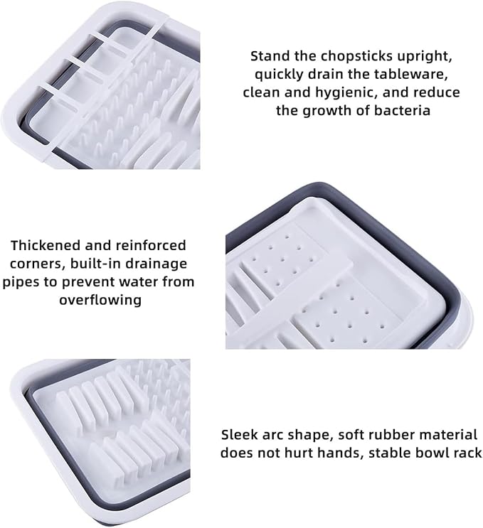THANSTAR Collapsible Dish Drying Rack - Image 3