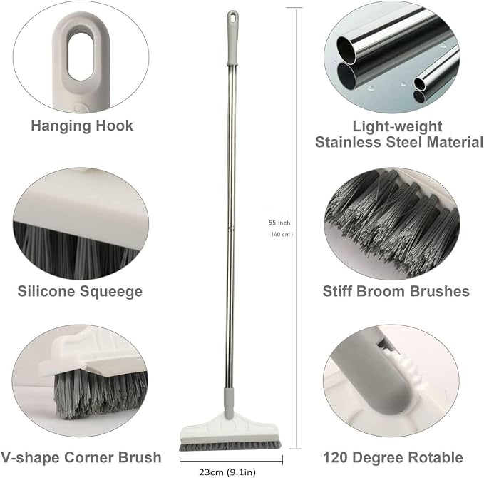 2 in 1 Floor Brush Scrubber - Image 4