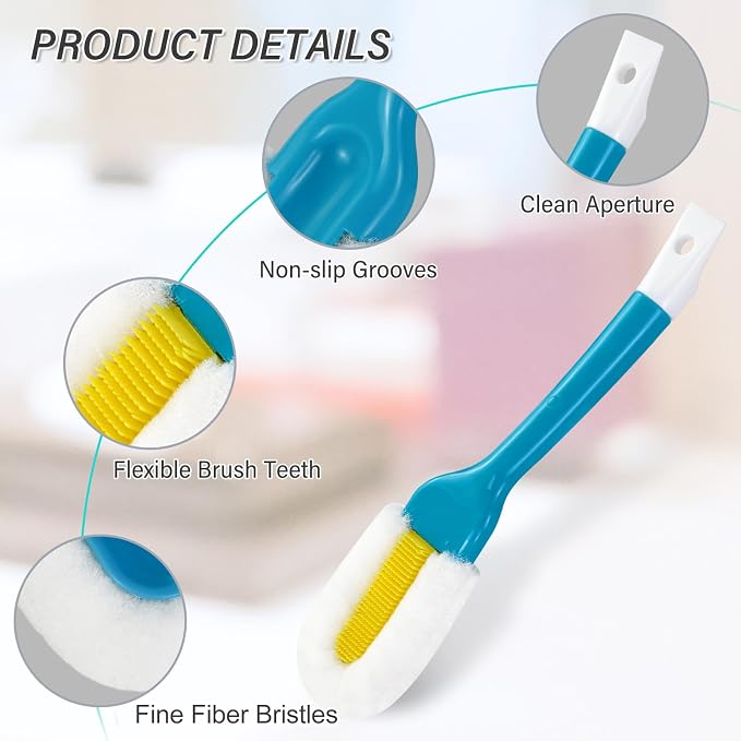 Andiker Professional Cleaning Shoe Brush, Hangable Soft Bristle Shoes Cleaning - Image 3