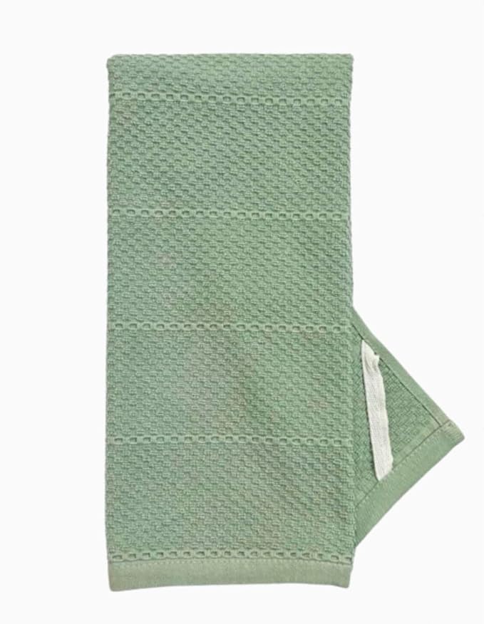 Serafina Home Sage Green Kitchen Dish Towels: 100% Cotton Cloth Soft Cleaning - Image 6