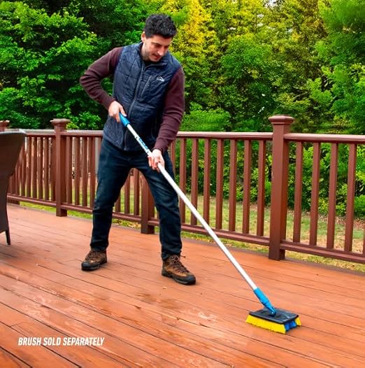 Unger Professional Lock-On Wood & Composite Deck Brush, Scrub - Image 3