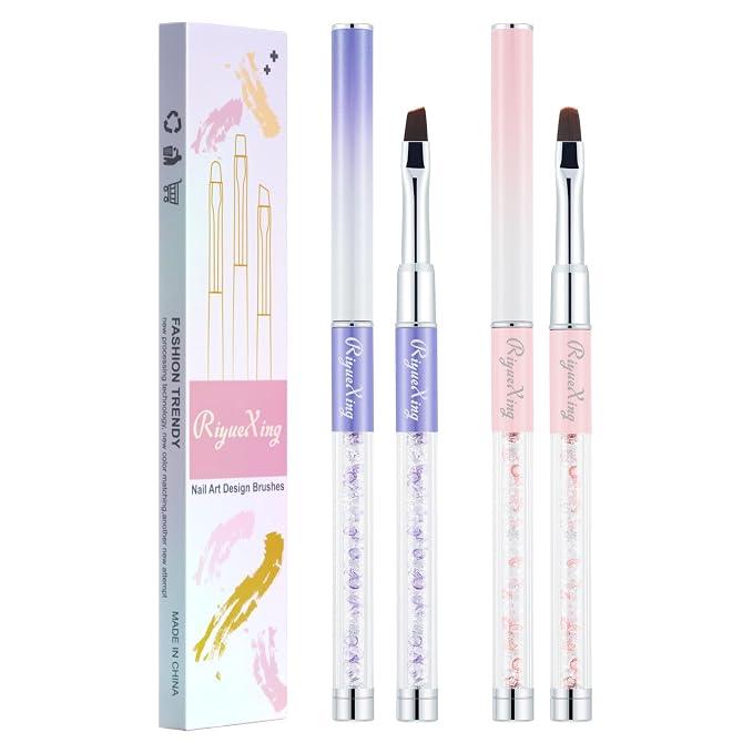 2PCS Nail Art Clean Up Brushes by RIYUEXINGnailbrush