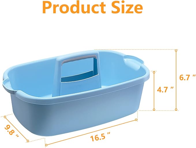 2 Pack Multi-Purpose Plastic Cleaning Caddy - Image 3