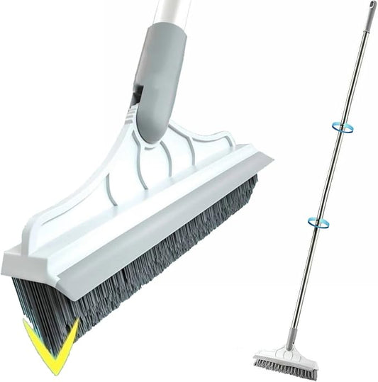 2 in 1 Cleaning Scrub Brush Grout Brush Scrapee 3 Poles 47.6'' Floor Scrub Brush by CraftinAround
