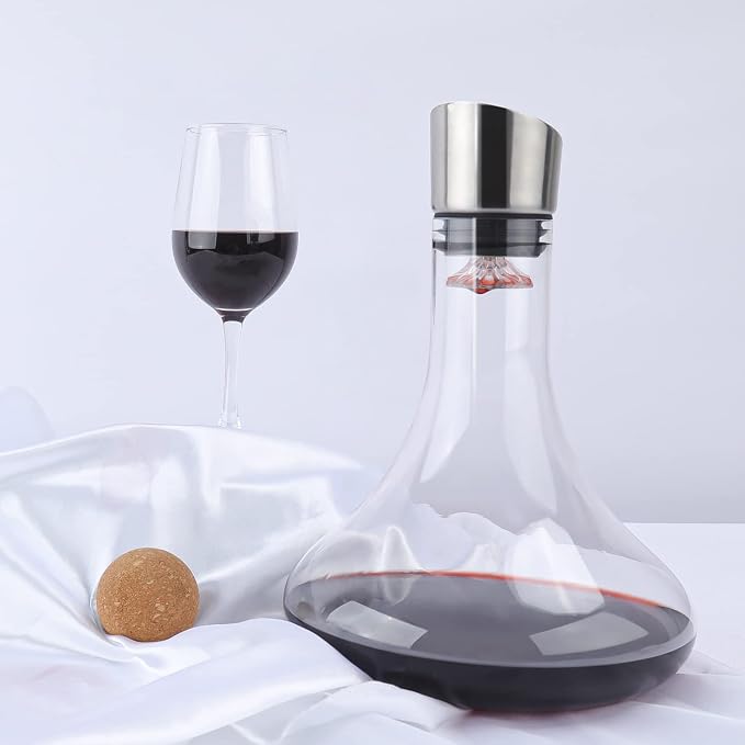 Wine Decanter Built-in Aerator Pourer, Wine Carafe - Image 3