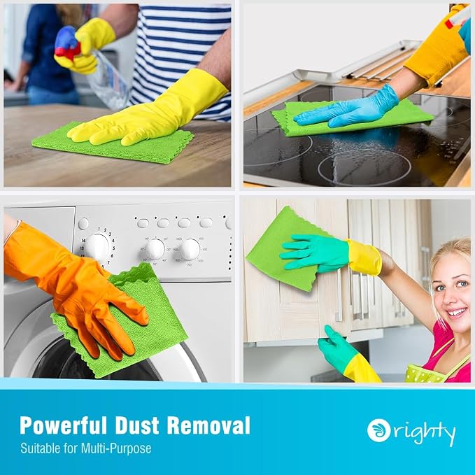 Orighty Microfiber Cleaning Cloth, 24 Pack Highly Absorbent Cleaning Supplies - Image 4