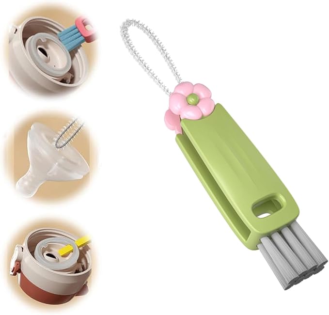 3 in 1 Cup Lid Gap Cleaning Brush, Cup Lid Gap Cleaner, Home Kitchen Crevice by Fuiyuqa