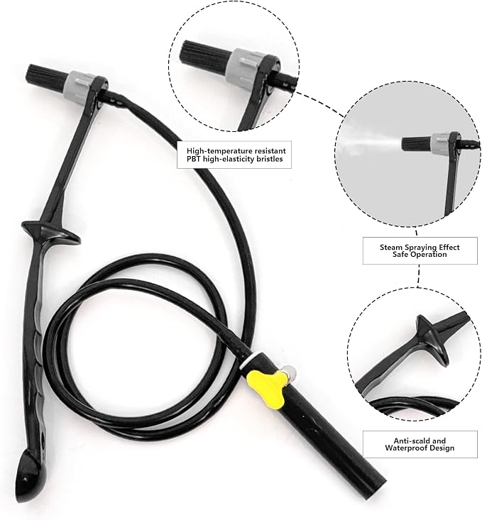 Coffee Machine Steam Brush, 36 Inch Silicone Hose Espresso Steam Wand Cleaning - Image 7