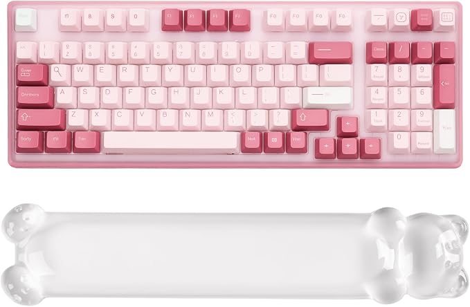 Ergonomic Silicone Gel Keyboard Wrist Rest – Clear Wrist Rest by Sumgsn