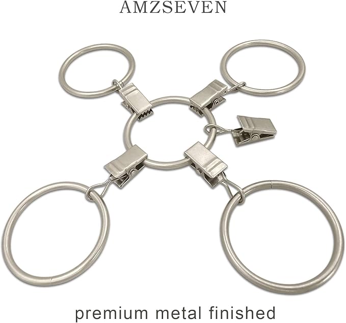 40 Pack Metal Curtain Rings - Image 5