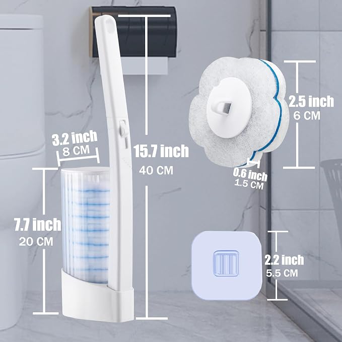 Disposable Toilet Brush and Holder Set - Image 4
