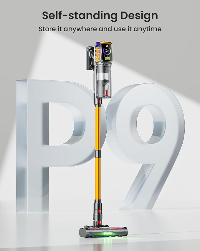 Cordless Vacuum Cleaner, 48KPa/580W/65Mins Vacuum, Self-Standing Vacuum Cleaners - Image 4