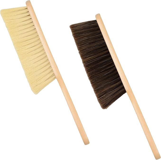 2 Pieces Woooden Dust Brush Hand Broom Bench Brush - Image 7