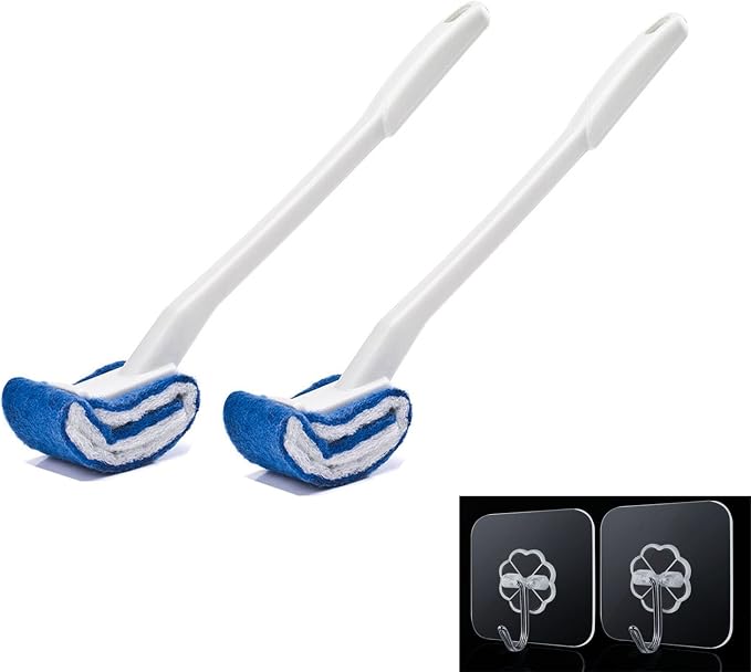 Toilet Brush Bowl Brush Bathroom Brush Under Rim Toilet Brush Scracth-Free - Image 6