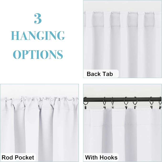 RYB HOME Half Blackout Curtains - Image 4