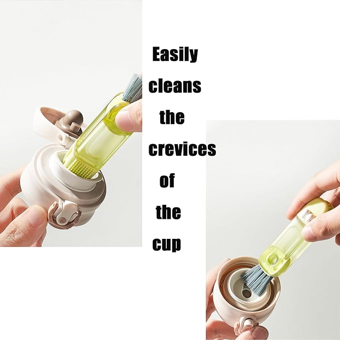 PandaEar 3 in 1 Cup Lid Gap Cleaning Brush Set, Home Kitchen Crevice Brush Tools - Image 4