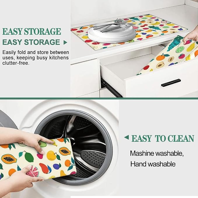 Fruit Theme Kitchen Dish Drying Mat - Image 6