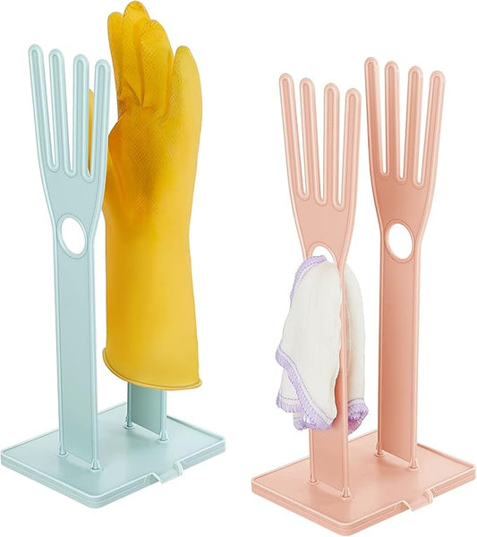 Nuenen 2 Pieces Kitchen Glove Holder Glove Drying Rack Dryer Plastic Mitten by Nuenen