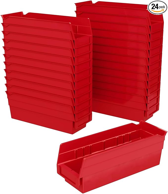 Akro-Mils 30120 Plastic Shelf Bins, Heavy Duty Storage Bins by Akro-Mils