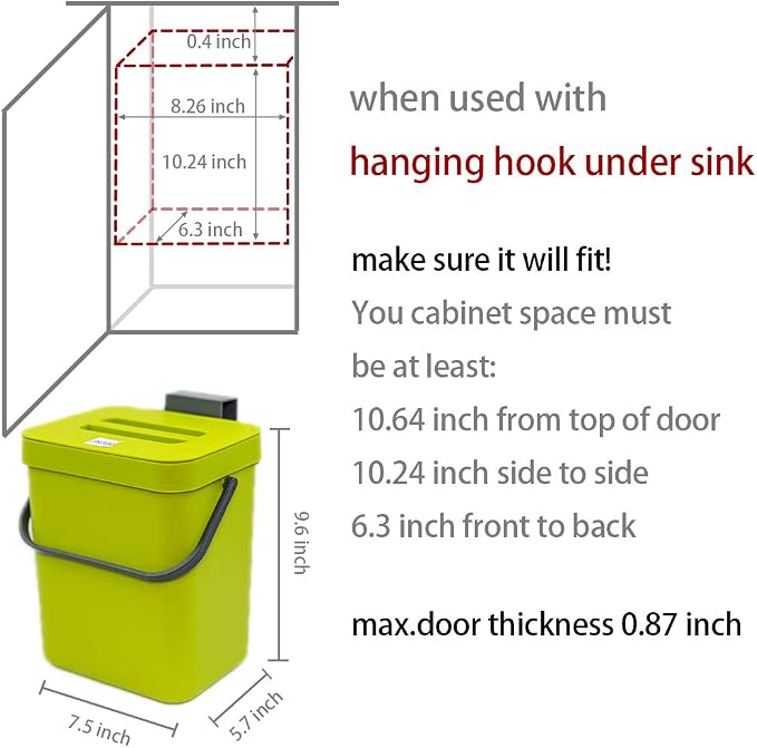 Counter Top Compost Bin with Lid - Image 4