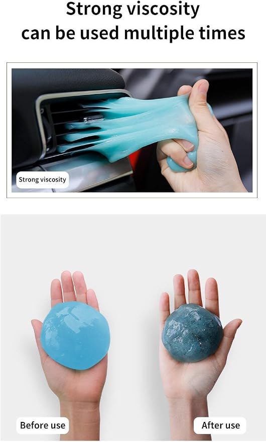 Car Cleaning Gel Kit Universal Detailing Automotive Dust Car Crevice Cleaner - Image 4