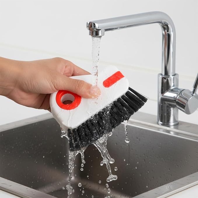 Hecila 2 in 1 Grooves Cleaning Brush Window Track Cleaning Tool Hard Bristle - Image 4