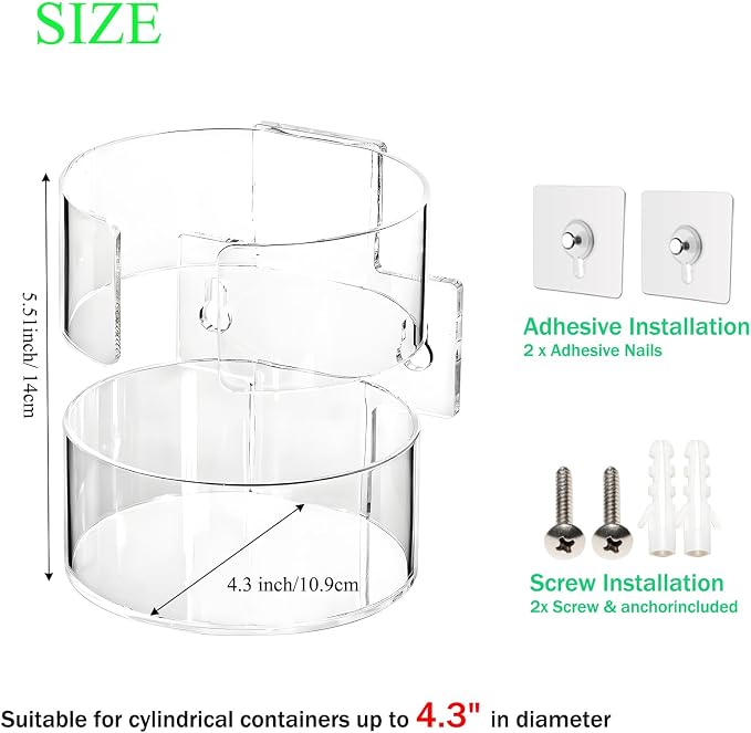 Wall-Mounted Wipes Holder for Cleaning Wipes, Acrylic Wipe Container Holder - Image 2