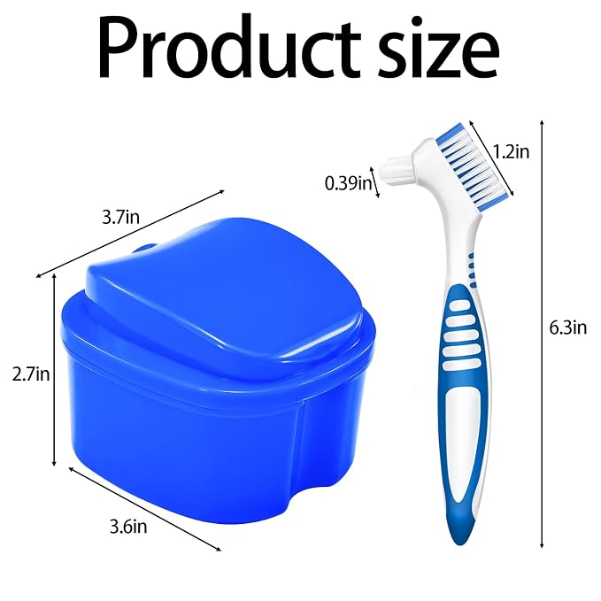 2 Pack Denture Bath Case Cup - Image 8