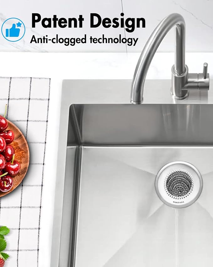 Sink Drain Strainer, Reversible Easy Clean Mesh Sink Strainer - Image 9