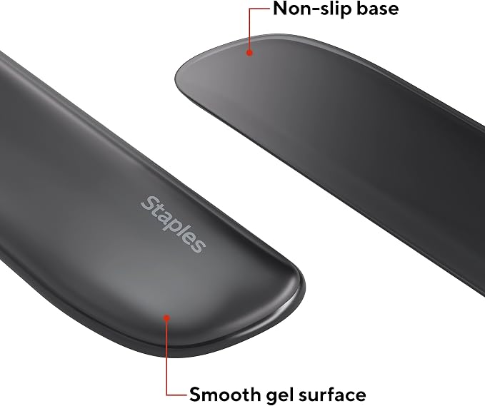 STAPLES Gel Keyboard Wrist Rest, Ergonomic Non‑Slip Wrist Support Cushion - Image 5