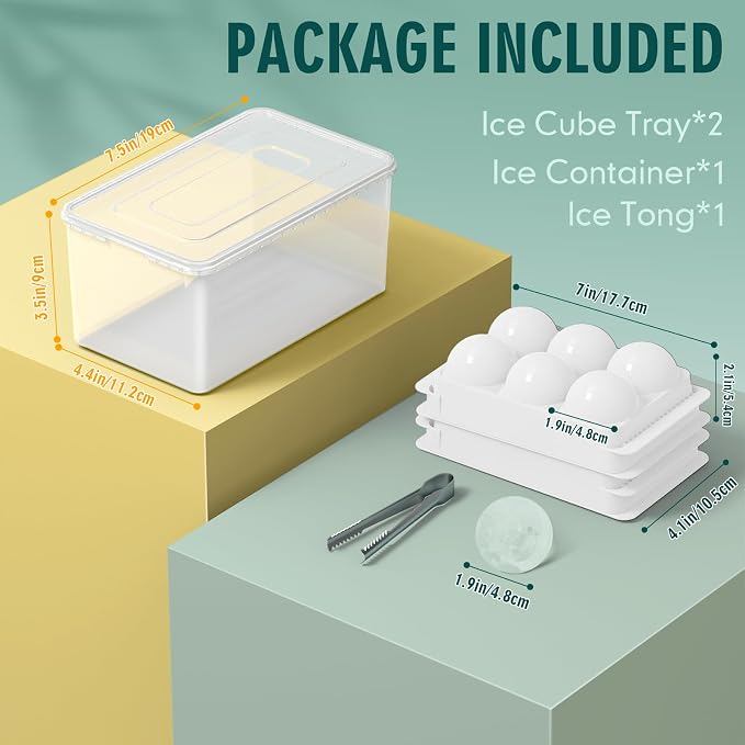 WIBIMEN Large Ice Cube Molds, Big Round Whiskey Ice Cube Trays - Image 4