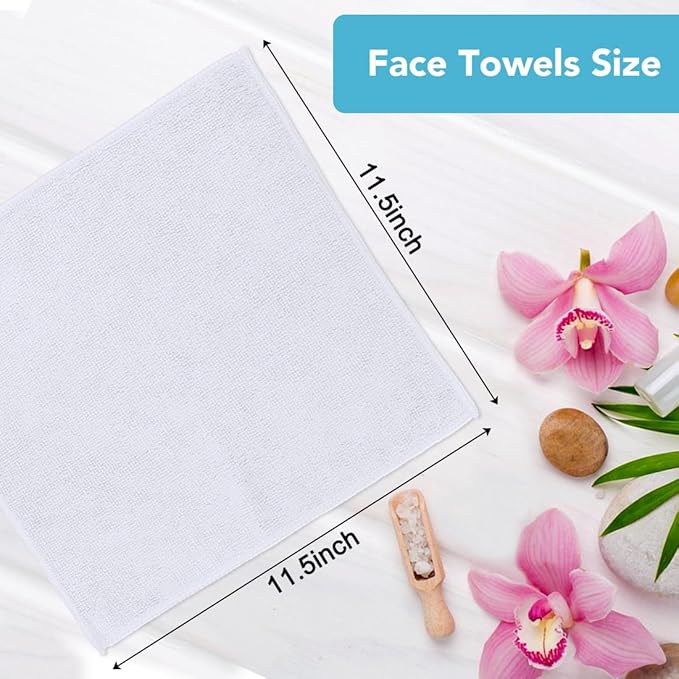 Orighty Washcloths Towels Set 10 Pack, Highly Absorbent and Soft Feel - Image 5