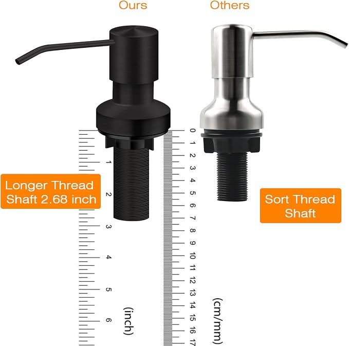 Sink Soap Dispenser for Kitchen Sink, Countertop Built in Sink Soap Dispenser - Image 2