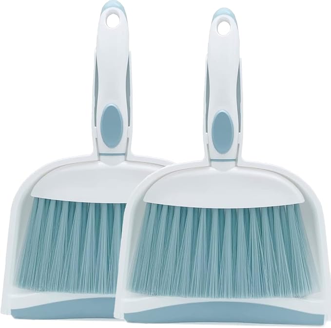 Dust pan, Mini Dustpan and Brush Set, Small Broom and Dustpan Set, Small Hand by Householdcleaningutensils