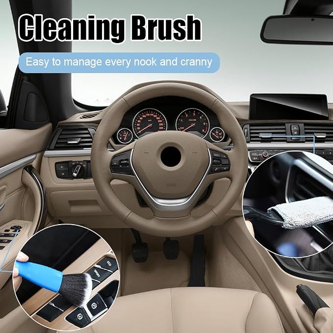 Double Head Brush for Car Clean, Cleaning Brush, Soft Car Detailing Brush - Image 6