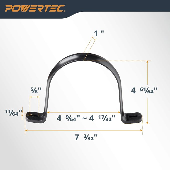 POWERTEC Clear PVC Pipe 4" x 36" Long, 2PK Plastic Tubing and 5PK Pipe Straps - Image 5
