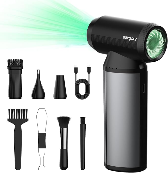 EG evoger Electric Air Duster, 180000RPM Super Power Handheld Cordless Air by EGevgoer