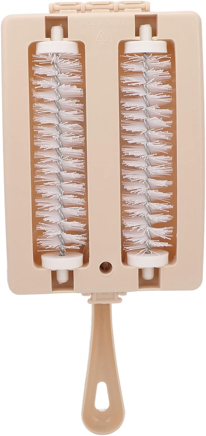 Handheld Carpet Sweeper, Double Roller Short Handle Dust Cleansing Brush Manual - Image 8