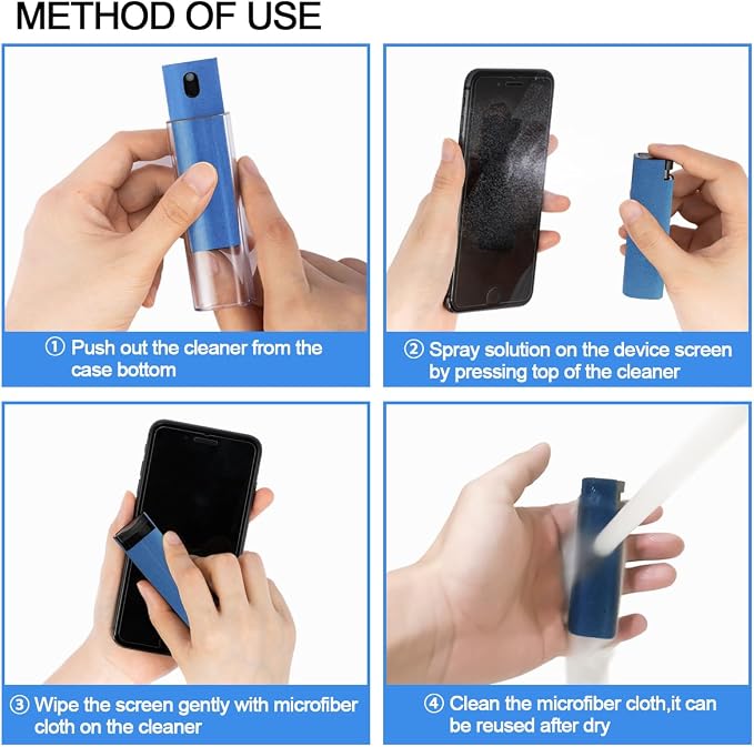 Screen Cleaner Touchscreen Mist Spray, walrfid Cleaning Kit - Image 3