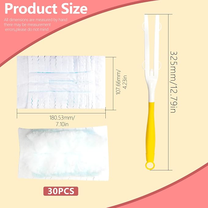 BDS-HOME 30 Count Electrostatic Duster Refills, 180°Multi-Surface Dusting - Image 2