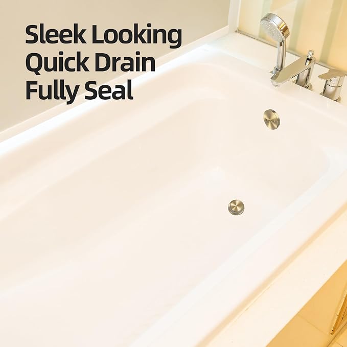 Brushed Gold Tub Drain Kit - Image 3