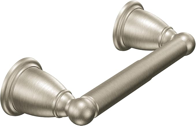 Moen Brantford Traditional Brushed Nickel Spring-Loaded Wall Mounted Toilet by Moen
