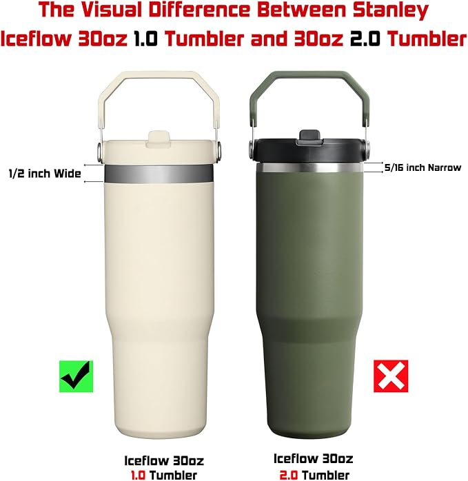 ALINK Replacement Straws for Stanley IceFlow Flip Straw Tumbler 30oz, 6 Pack - Image 4
