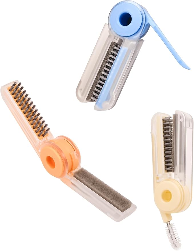4 in 1 Cup Lid Cleaning Brush Set Foldable Cup Lid Cleaning Brush Set Folds in by Funnacle