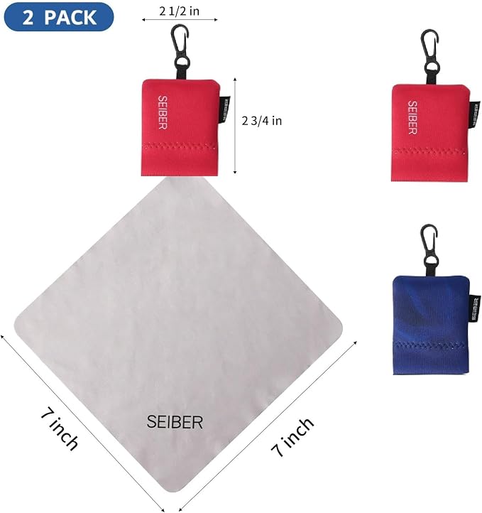 SEIBER Eyeglass Cleaning Microfiber Cloth, 7 x 7 inch Glasses Cloth - Image 3