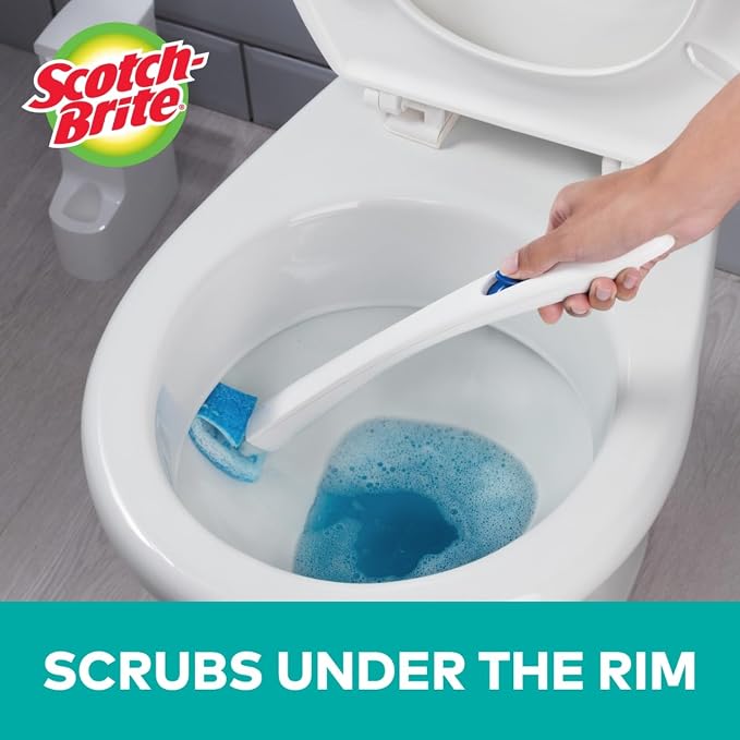 Scotch-Brite Disposable Toilet Scrubber Refills, Removes Rust & Hard Water - Image 3