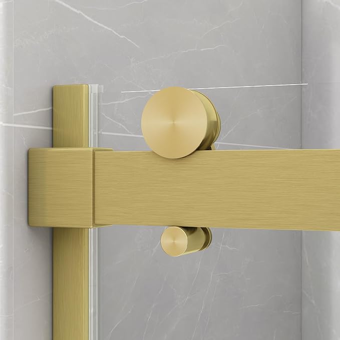 Sunrosa Semi-Frameless Glass Shower Door, Shower Door - Image 2