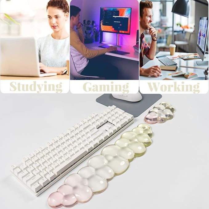 Gel Keyboard Wrist Rest Cloud Set, - Image 8