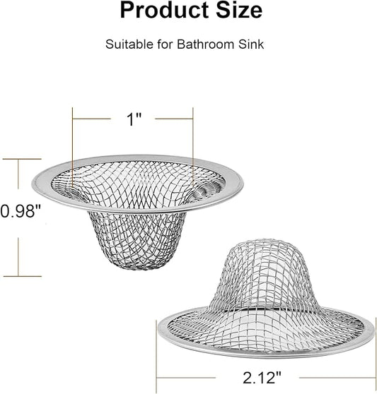 6-Pack Bathroom Mesh Sink Drain Strainer - Image 2